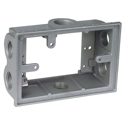 electrical box extender double gang|2x4 electrical box extender.